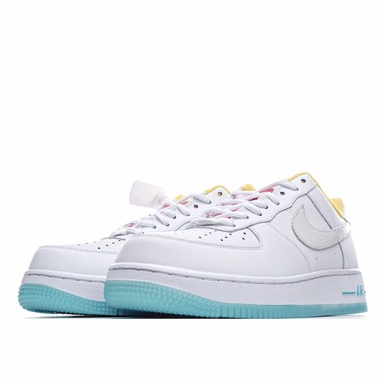 Nike Air Force 1 Low Bílý Žlutá Modrý běžné boty CZ8132 100 Pánské a dámské AF1