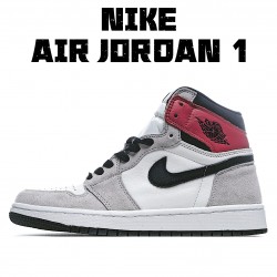 Air Jordan 1 SvětloSmoke Šedá 555088 126 AJ1 teniska Pánské a dámské Jordan 