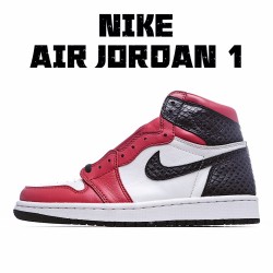 Air Jordan 1 dámské Satin Snake Bílý Černá Červené Jordan CD0461 601 Pánskés AJ1 teniska 