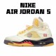 Air Jordan 5 x off Bílý Žlutá Béžový DH8565 100 AJ5 Pánskés Jordan