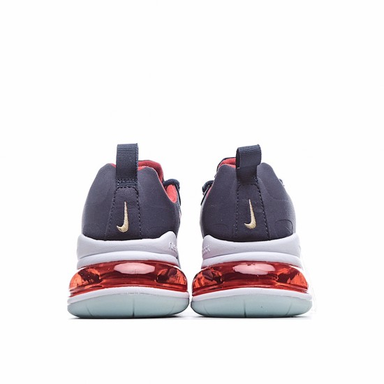 Nike Air Max 270 React Deep Modrý Červené běžné boty CT1280 400 Pánské a dámské