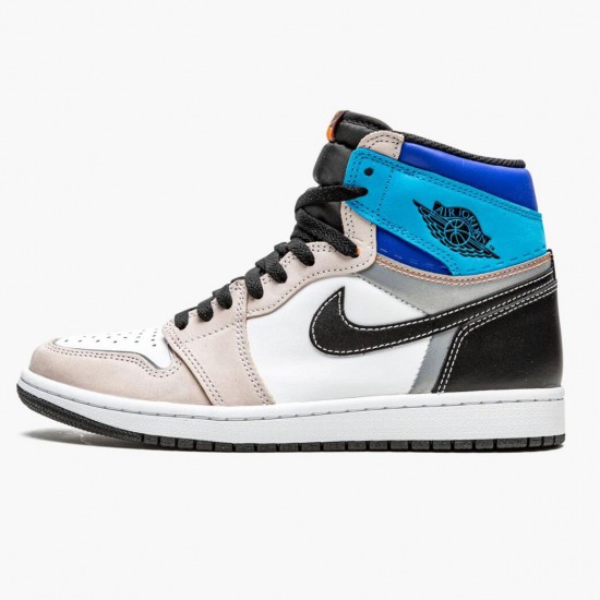 Nike Jordans 1 Retro High OG Prototype White/Multi-Color/Total Orange Boty Nike Jordans 1 Retro High OG Prototype White/Multi-Color/Total Orange Boty