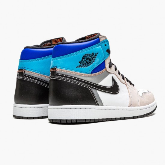 Nike Jordans 1 Retro High OG Prototype White/Multi-Color/Total Orange Boty Nike Jordans 1 Retro High OG Prototype White/Multi-Color/Total Orange Boty