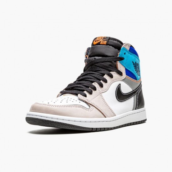 Nike Jordans 1 Retro High OG Prototype White/Multi-Color/Total Orange Boty Nike Jordans 1 Retro High OG Prototype White/Multi-Color/Total Orange Boty