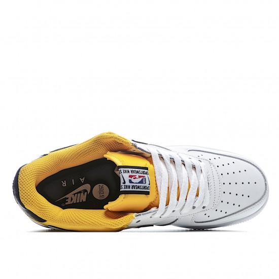 Nike Air Force 1 07 LV8 NBA Amarillo BQ4420 700 AF1 Pánské a dámské Bílý Žlutá Černá
