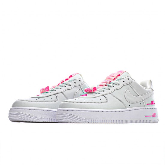 Nike Air Force 1 Low Double Air Šedá/Růžový dámskés běžné boty AF1 CJ4092 002