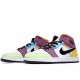 Air Jordan 1 Mid SE Multi-Color Bílý/Černá-Lightbulb-Team oranžový CW1140 100 Pánské a dámské AJ1 teniska