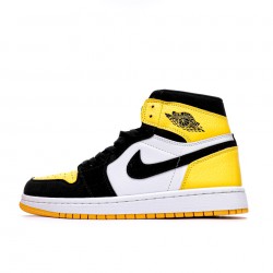 Air Jordan 1 Mid "Yellow Toe Black" Černá/Varsity Kukuřice-Bílá 852542 071 Pánské a dámské AJ1 Basketball Shoes