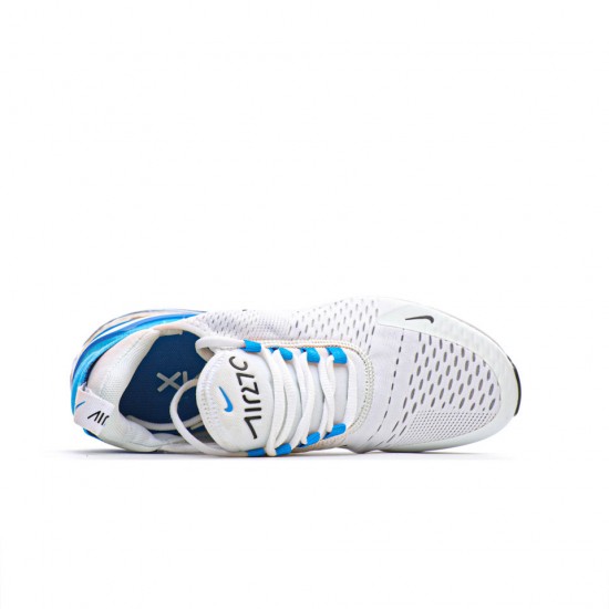 Nike Air Max 270 Flyknit Bílý/Modrý/Černá Pánskés běžné boty